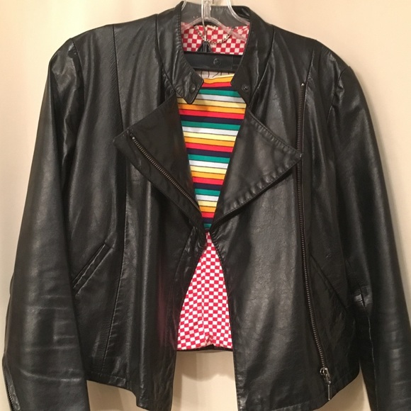 🌟EUC: 1020 by nicole Lined Leather Moto Jacket - Picture 7 of 8
